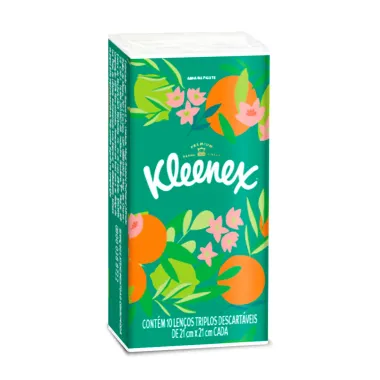 Len&ccedil;o de Papel Kleenex Premium Folha Tripla Leve 4 Pague 3 Unidades