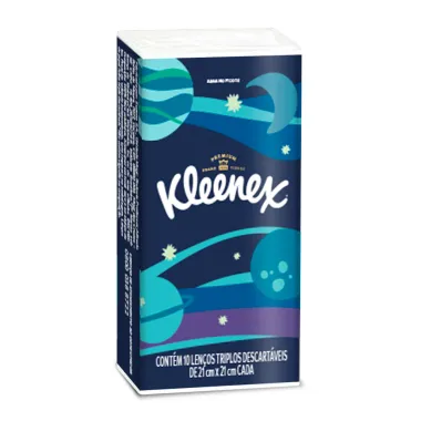 Len&ccedil;o de Papel Kleenex Premium Folha Tripla Leve 4 Pague 3 Unidades