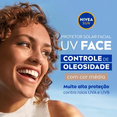 Protetor Solar Facial Nivea Sun Beauty Expert Controle de Oleosidade FPS 60 Cor Média 50g