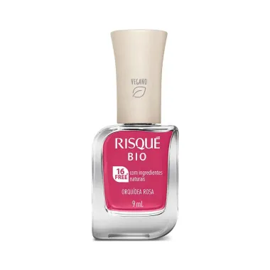 Esmalte Risque Bio Orquídea Rosa Vegano 9ml