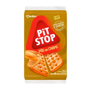 Biscoito Marilan Pit Stop Sabor Pão na Chapa com 137g