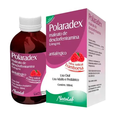 Polaradex 0,4mg/ml Solução Oral Sabor Framboesa com 100ml