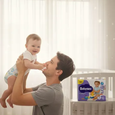Fralda Infantil Babysec Premium Hiper XG com 56 Unidades