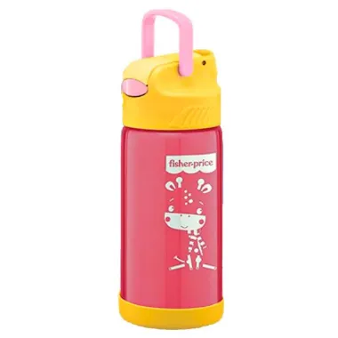 Copo Térmico Fisher Price Aço Inox Rosa 400ml