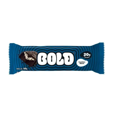 Barra de Proteína Bold Tube Cookies Black com 20g de Proteína Zero Açúcar 60g