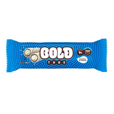 Barra de Proteína Bold Tube Cookies & Cream 30g Frente