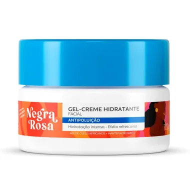 Gel Creme Hidratante Facial Negra Rosa Antipoluição _1