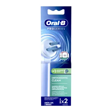 Refil Escova Elétrica Oral B Orthodontic Clean com 2 Unidades