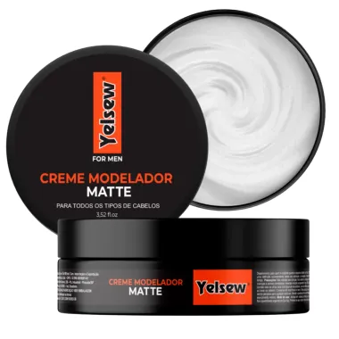 Creme Modelador Yelsew For Men Mate para Todos os Tipos de Cabelo 100g