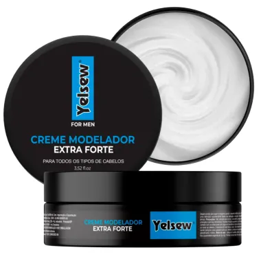 Creme Modelador Yelsew For Men Extra Forte para Todos os Tipos de Cabelo 100g