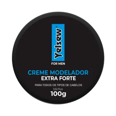 Creme Modelador Yelsew For Men Extra Forte para Todos os Tipos de Cabelo 100g