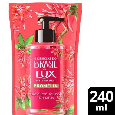 Sabonete Líquido para Mãos Lux Essências do Brasil Bromélia Refil 240ml