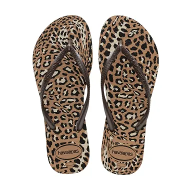 Sandálias Havaianas Slim Animals Rose Gold Tamanho 35/36 1 Par