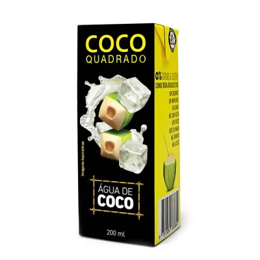 Água de Coco Tradicional Coco Quadrado 200ml