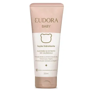 Loção Hidratante Eudora Baby Algodão e Extrato de Calêndula 200ml Bisnaga