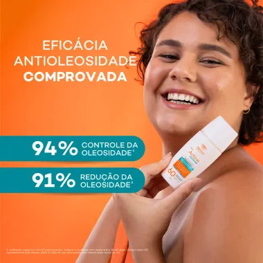 Protetor Solar Actine Aquafluid FPS 60 sem Cor 40g