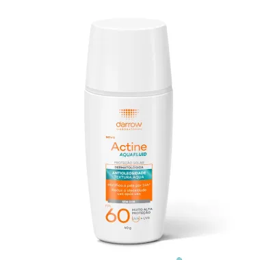 Protetor Solar Actine Aquafluid FPS 60 sem Cor 40g
