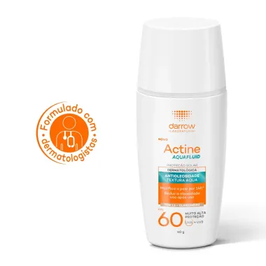 Protetor Solar Actine Aquafluid FPS 60 Tom 1.5 Claro/M&eacute;dio 40g