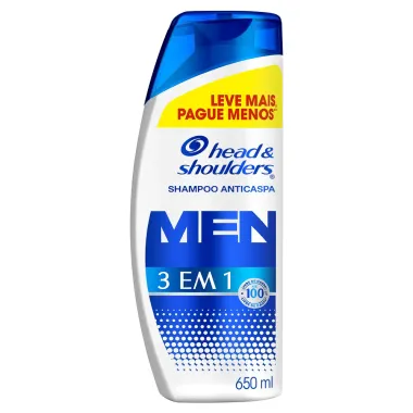 Shampoo Anticaspa Head & Shoulders Men 3 em 1 650ml