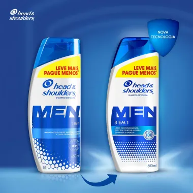 Shampoo Anticaspa Head & Shoulders Men 3 em 1 650ml