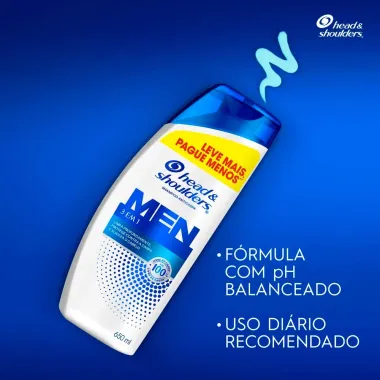 Shampoo Anticaspa Head & Shoulders Men 3 em 1 650ml