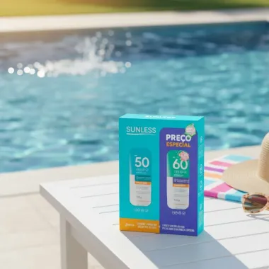 Protetor Solar Sunless FPS 50 e Protetor Solar Kids FPS 60 120g Cada