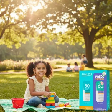 Protetor Solar Sunless FPS 50 e Protetor Solar Kids FPS 60 120g Cada