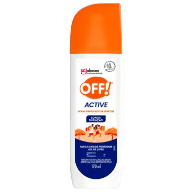 Repelente OFF! Active Longa Duração Spray 170ml Frente