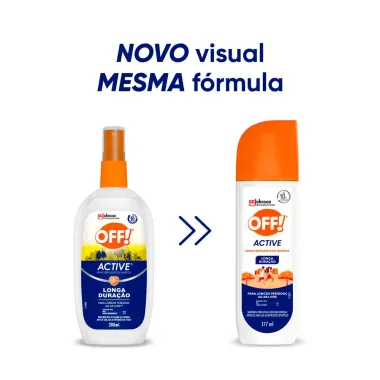 Repelente OFF! Active Longa Duração Spray 170ml Frasco