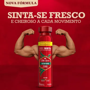 Desodorante Old Spice Aventura Aerossol Antitranspirante  200ml