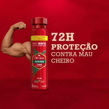 Desodorante Old Spice Aventura Aerossol Antitranspirante  200ml