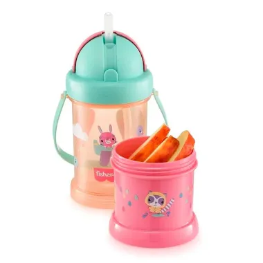 Copo com Porta Snacks Fisher Price