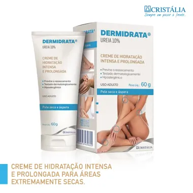 Dermidrata Ureia 10% Creme de Hidratação Intensa e Prolongada Pele Seca e Áspera 60g