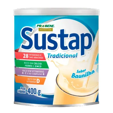 Sustap Tradicional Sabor Baunilha 400g