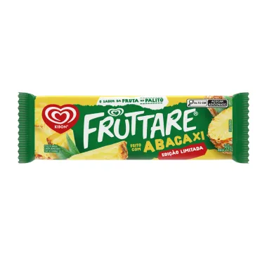 Picolé Kibon Fruttare Abacaxi 59g Pacote Frente