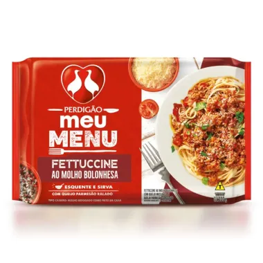 Fettuccine Perdigão com Molho Bolonhesa Congelado 300g