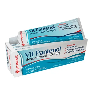 Vit Pantenol 50mg/g Pomada Contra Assadura 30g