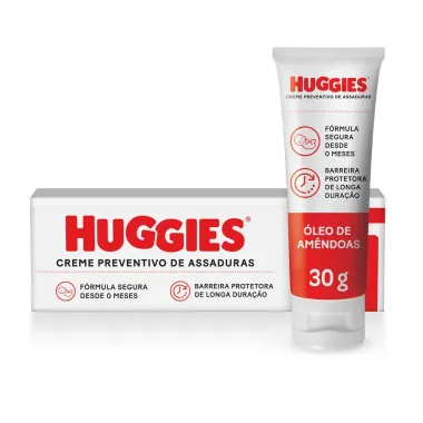 Creme Preventivo de Assaduras Huggies Hidrata Nutre e Recupera com &Oacute;leo de Am&ecirc;ndoas 30g