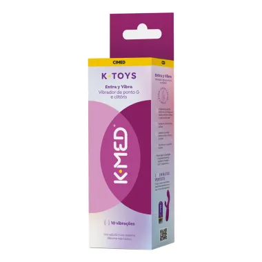 K-Toys Entra Y Vibra Vibrador de Ponto G e Clitóris K-Med