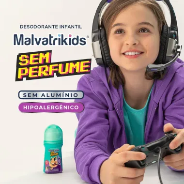 Desodorante Infantil Malvatrikids Sem Perfume 8+ Anos 65ml
