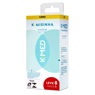 K-Misinha K-Med Invisível Leve 8 Pague 6 Unidades Caixa