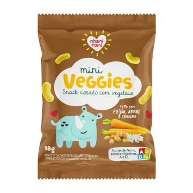 Biscoito Nhami Mami Mini Veggie Snack