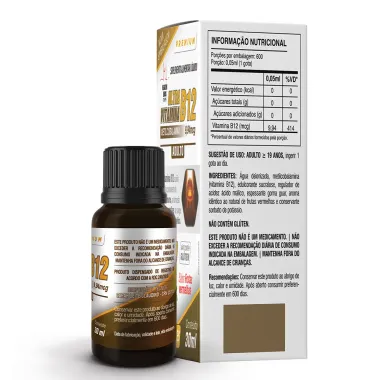 Vitamina B-12 Health Labs 9,94mcg Sabor Frutas Vermelhas com 30ml