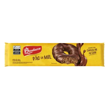 Pão de Mel Bauducco Cobertura Sabor Chocolate ao Leite 80g