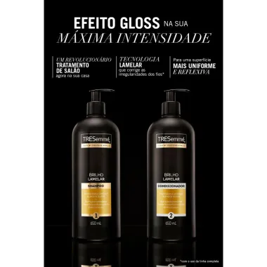 Shampoo TRESemmé Brilho Lamelar 650ml