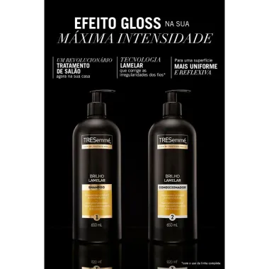 Condicionador TRESemm&eacute; Brilho Lamelar 650ml