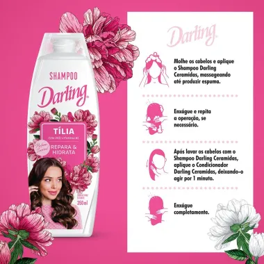 Shampoo Darling Tília Repara e Hidrata 350ml