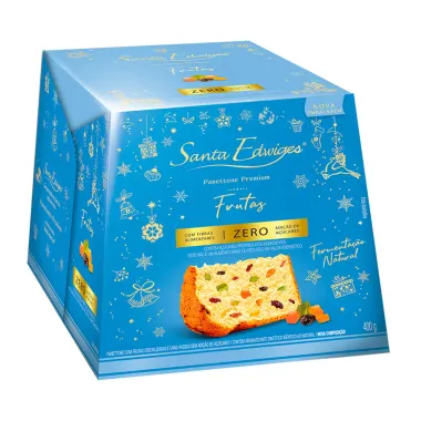 Panettone Premium Santa Edwiges com Frutas Zero 400g