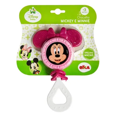 Chocalho Elka Mickey e Minnie 3+ Meses