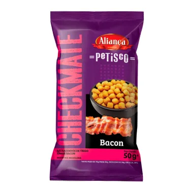 Salgadinho de Trigo Aliança Checkmate Bacon 70g